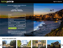 Tablet Screenshot of listingpointrealty.com